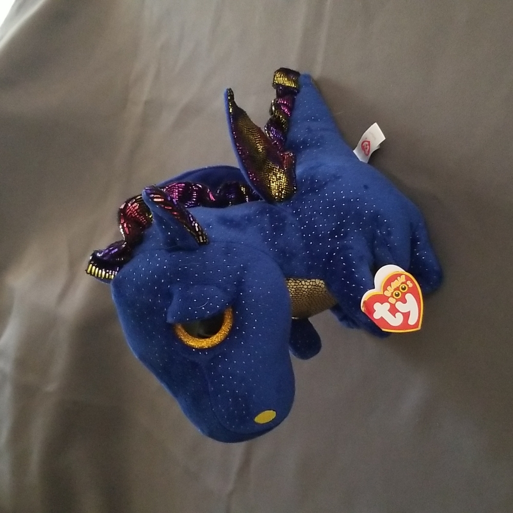 Ty Beanie Boo Saffire Blue Dragon